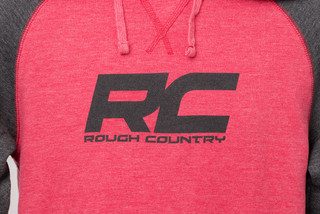 Rough Country - Rough Country Hoodie - Heater - Red/Gray - LG