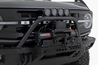 Rough Country - Safari Bar - 6.5 Inch Round LED - OE Modular Steel - Ford Bronco 4WD (21-25)
