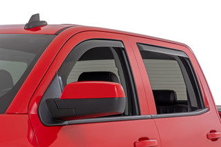 Rough Country - Side Window Deflectors - In Channel Rain Guard - Chevy/GMC 1500/2500HD/3500HD 2WD/4WD