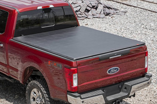 Rough Country - Soft Tri-Fold Bed Cover - 6'10 in. Bed - Ford F-250/F-350 Super Duty (17-25)