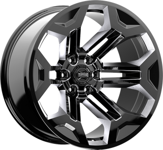 Rough Country - Torque Pulse/Gloss Black/20x9/6x5.5/-12mm