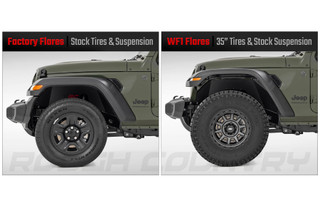 Rough Country - WF1 Fender Flares - Jeep Gladiator JT 4WD (2020-2025)