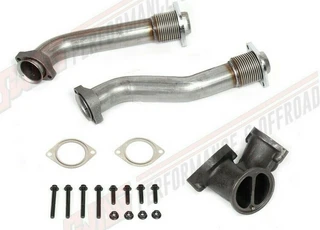 HD 321 Stainless Steel Bellowed Up Pipe Kit (SS321) 99.5-03 Ford 7.3L Powerstroke Super Duty
