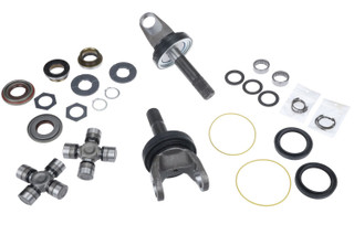 SWAG Performance Parts Front Axle Rebuild Repair Kit with Axle Shafts, U-Joints, Bearings & Seals for Ford Super Duty 4WD (20-Piece)