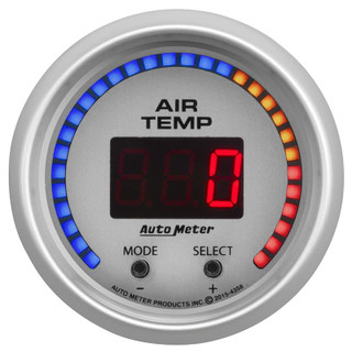 Auto Meter 4358 Ultra-lite Dual Channel Air Temp Gauge 100-300 F