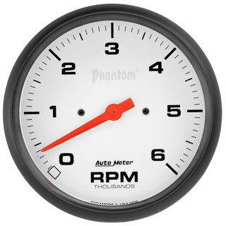 Auto Meter 5876 Phantom Series 5" In-dash Tachometer 0-6,000 Rpm