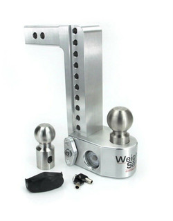 Weigh Safe 10in. Drop 2in. Shank Adjustable Ball Mount With Scale WS10-2