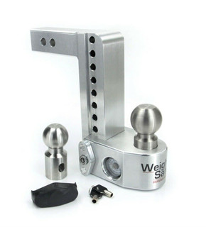 Weigh Safe 8in. Drop 2in. Shank Adjustable Ball Mount With Scale WS8-2