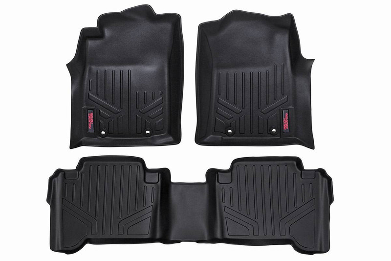 Rough Country Heavy Duty Floor Mats - Front and Rear Combo (Double Cab Models) M-71213