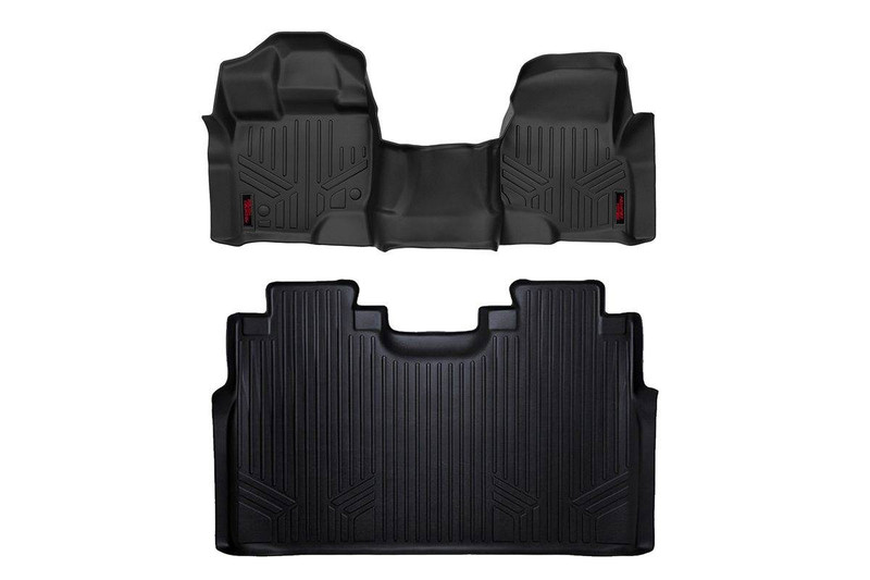 Rough Country Heavy Duty Floor Mats (Front/Rear) - (15-18 Ford F-150) M-51153