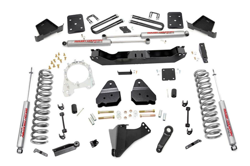 Rough Country 6-inch Suspension Lift Kit (Diesel Overload Spring Models w/ 4-inch Rear Axles) 51720