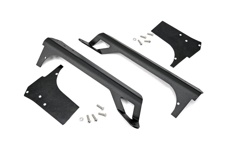 Rough Country 50-inch LED Light Bar Upper Windshield Mtg Brackets (Jeep TJ / LJ - Painted) 70503