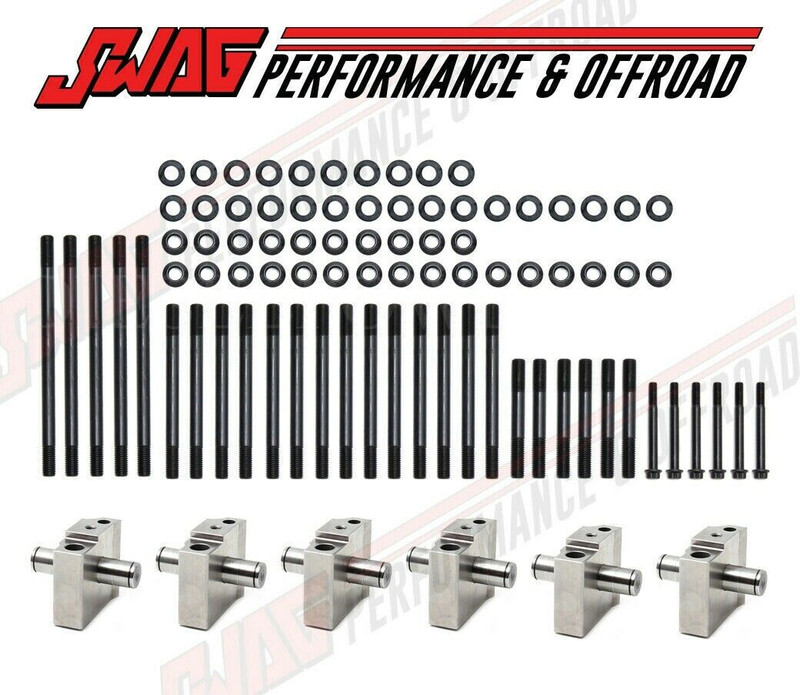 HD Cylinder Head Stud Kit With Rocker Pedestals* For 94-98 12V Cummins Diesel 