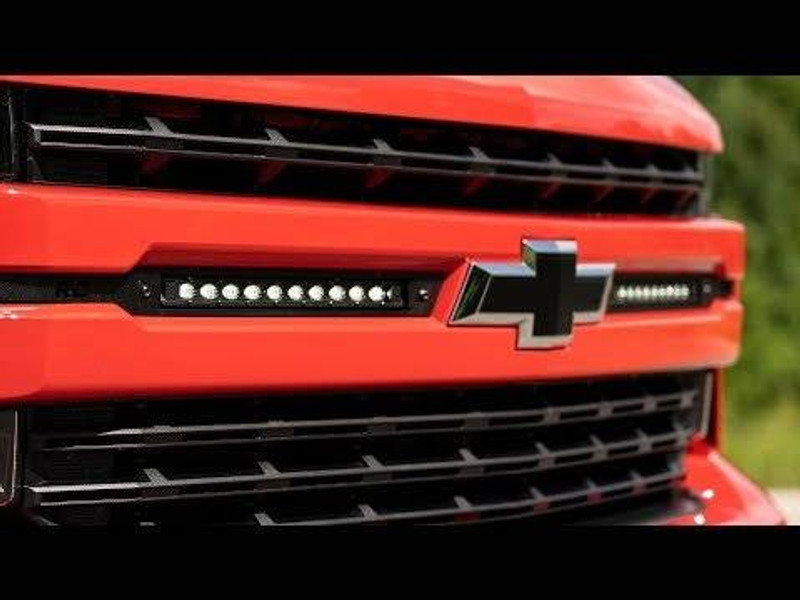 Rough Country Chevy Dual 10in LED Grille Kit, Black Series (19-20 Silverado 1500) 70817
