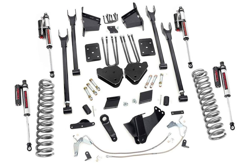 Rough Country 6in Ford 4-Link Suspension Lift Kit, Vertex (11-14 F-250 4WD, No Overloads) 53250