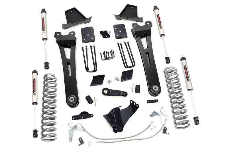 Rough Country 6in Ford Radius Arm Suspension Lift Kit w/ V2 Shocks (11-14 F-250) 54170