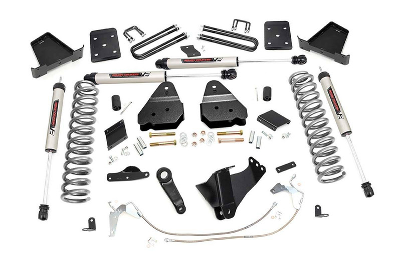 Rough Country 6in Ford Suspension Lift Kit w/V2 Shocks (15-16 F-250 4WD) 52970