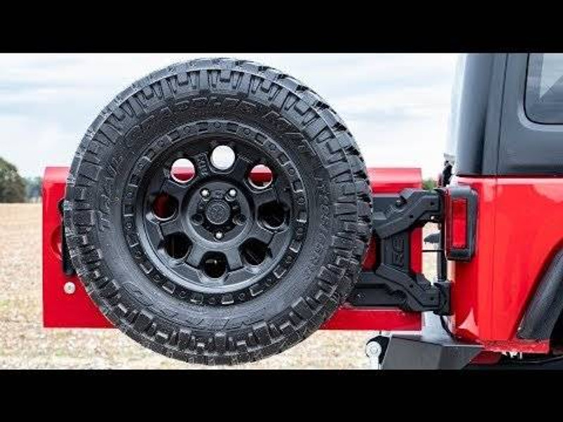 Rough Country HD Hinged Spare Tire Carrier Kit (07-18 Jeep JK) 10523