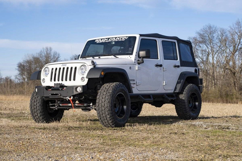 Rough Country 3.25in Jeep Suspension Lift Kit w/ V2 Shocks (07-18 Wrangler JK Unlimited) 66970