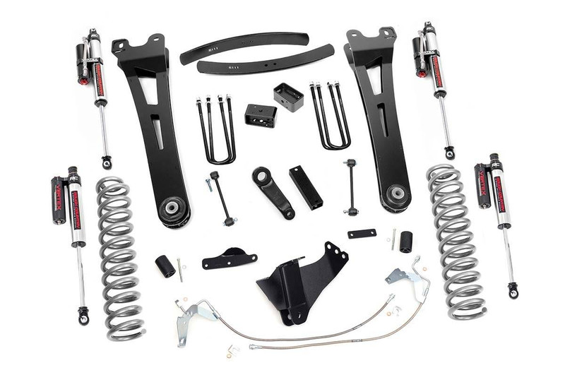 Rough Country 6in Ford Suspension Lift Kit, Radius Arms w/ Vertex Shocks (08-10 F-250/350 4WD) 53950