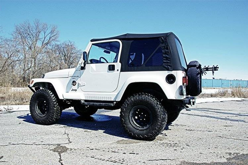 Rough Country Jeep Replacement Soft Top, Black (97-06 TJ Wrangler Full Steel Doors) RC85020.35