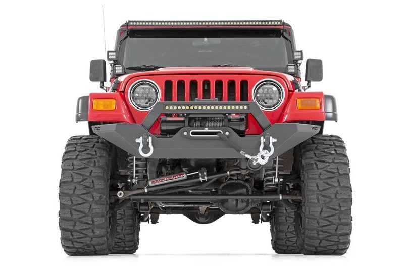 Rough Country Jeep Full Width Front LED Winch Bumper (87-06 Wrangler YJ/TJ) 10595