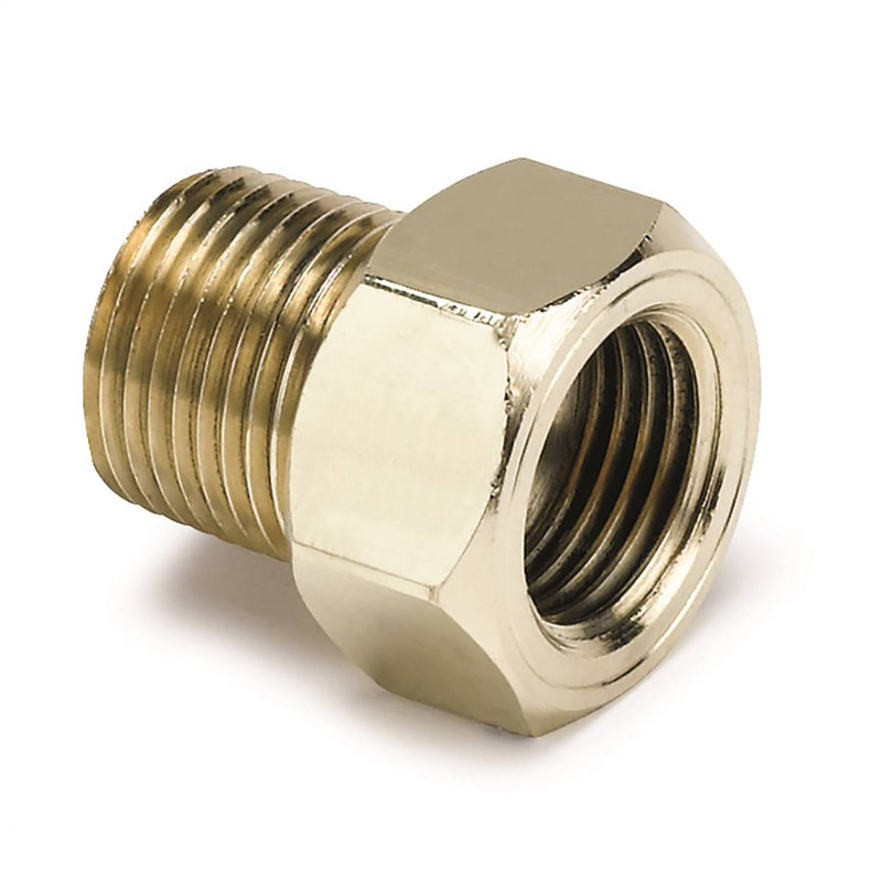 Autometer Fitting, Adapter, 3/8" Npt Male, Brass, For Mech. Temp. Gauge 2263