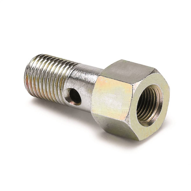 Autometer Fitting, Adapter, 12mm Banjo Bolt To 1/8" Nptf Female, Fuel Pressure 2276