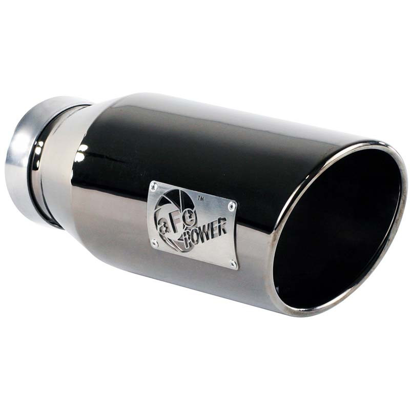 AFE 6" Black Chrome Exhaust Tip 4" IN X 6" OUT X 15" LONG 49-92018-BC