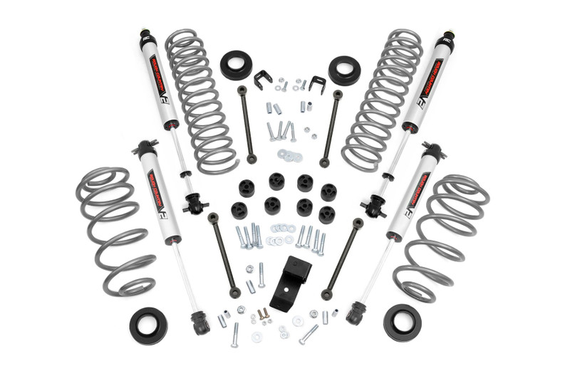 Rough Country 3.25 Inch Lift Kit 4 Cyl V2 97-02 Jeep Wrangler TJ 4WD 64170