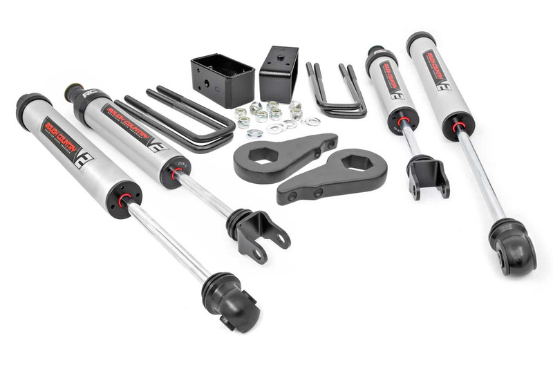 Rough Country 1.5 - 2.5 Inch GM Leveling Lift Kit w/ V2 Shocks 99-06 1500 PU 4WD 28370