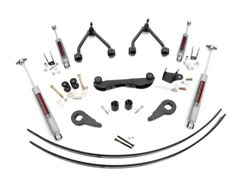 Rough Country 2-3 Inch Suspension Lift Kit Rear Add A Leafs 95-99 Tahoe/Yukon 17030