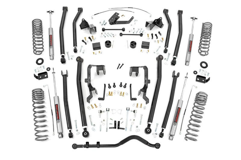 Rough Country 4.0 Inch Jeep Long Arm Suspension Lift Kit 07-11 Wrangler JK 4-door  78530A