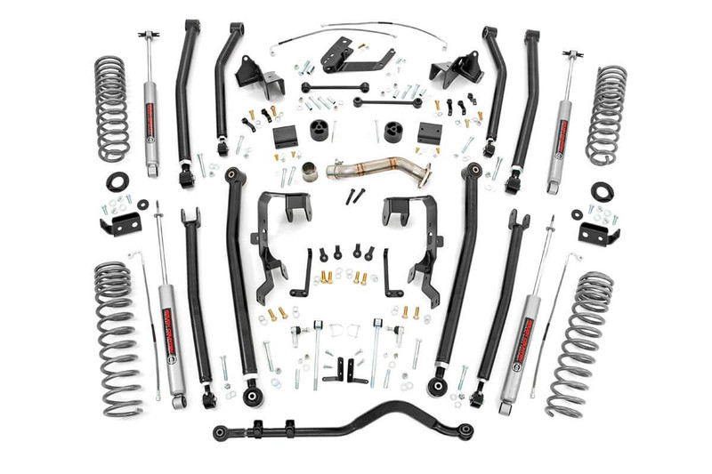Rough Country 4.0 Inch Jeep Long Arm Suspension Lift Kit 12-18 Wrangler JK 2-door  79130A
