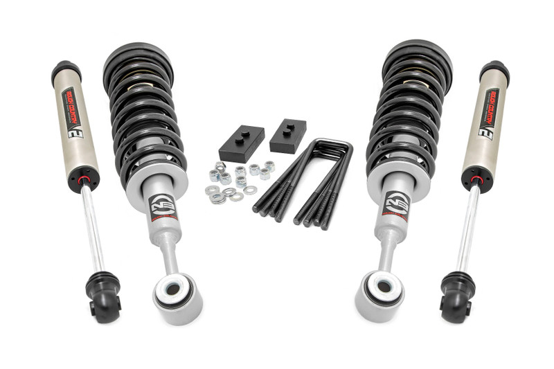 Rough Country 2.0 Inch Ford Strut Leveling Kit w/V2 Shocks For 04-08 F-150 2WD  57072