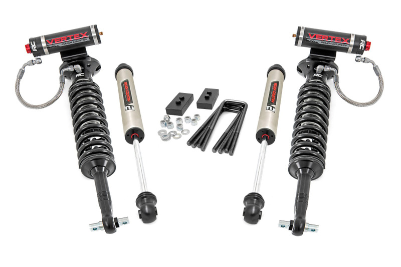 Rough Country 2.0 Inch Ford Leveling Lift Kit w/ Vertex and V2 Shocks (14-20 F-150)  56957