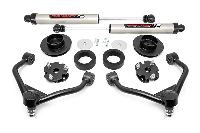 Rough Country 3 Inch Dodge Bolt-On Lift Kit w/Rear V2 Shocks 12-18 RAM 1500 4WD  31270