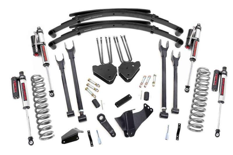 Rough Country 6 Inch Ford 4-Link Suspension Lift System w/Vertex Shocks 05-07 F-250/350 4WD Diesel  58250