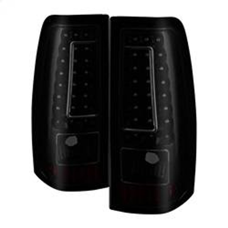 Spyder Auto C-Shape LED Tail Lights - Black Smoke 9039218