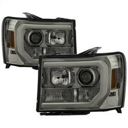 Spyder Auto Version 2 Projector Headlights - Light Bar DRL LED - Smoke 5083654
