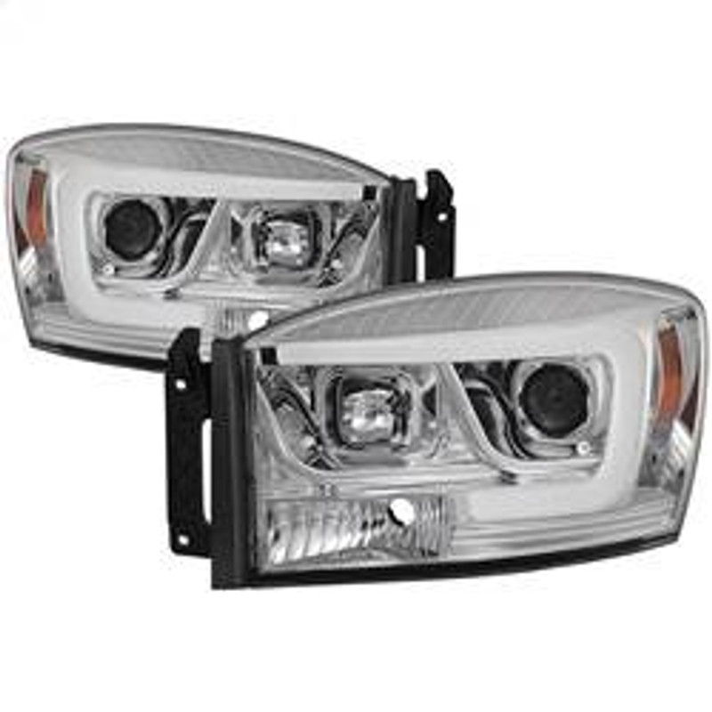 Spyder Auto Version 2 Projector Headlights - Light Bar DRL - Chrome 5085290