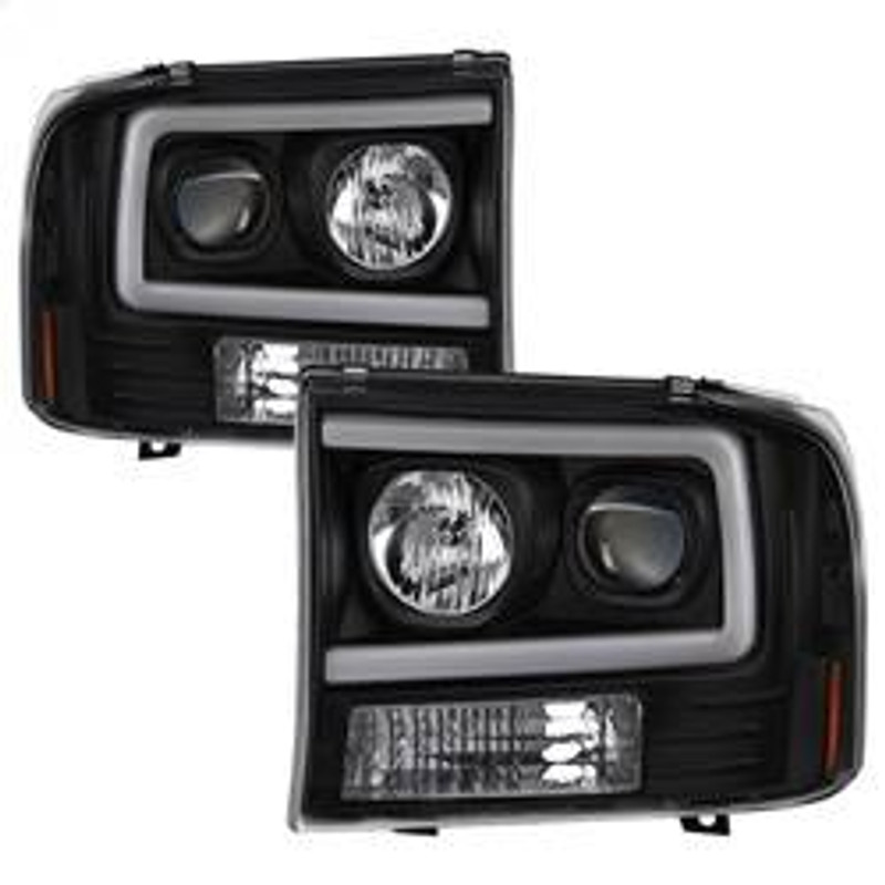 Spyder Auto 1PC Light Bar Projector Headlights - Black 5084491