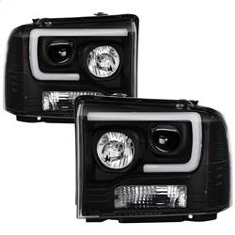 Spyder Auto Light Bar Projector Headlights - Black 5084507