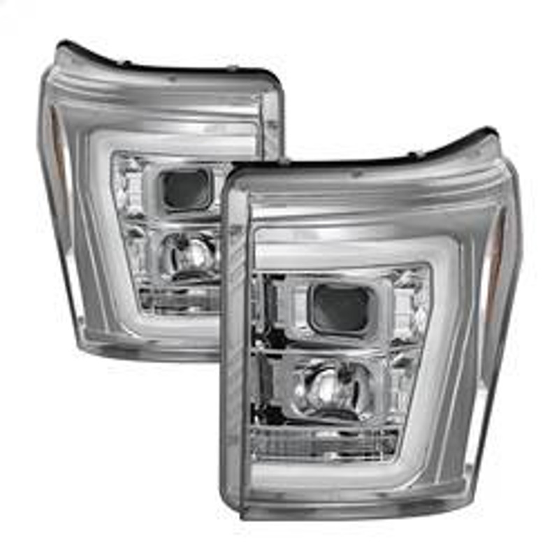 Spyder Auto Version 2 Projector Headlights - Light Bar DRL - Chrome 5084705