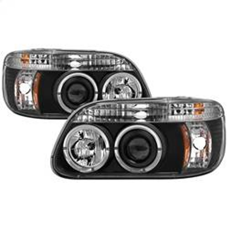 Spyder Auto 1PC Projector Headlights - LED Halo - Black - High H1 - Low H1 5010131