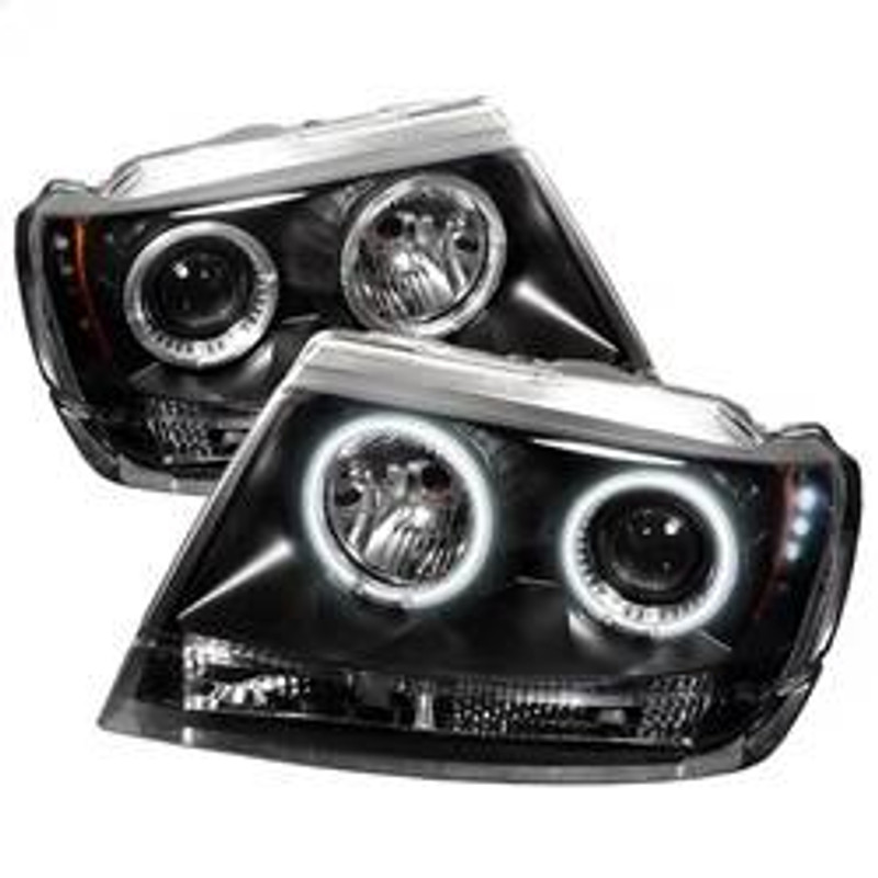 Spyder Auto Projector Headlights - CCFL Halo - LED - Black - 5011121