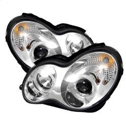 Spyder Auto Projector Headlights - Halogen - LED Halo - Chrome - High H1 - Low H7 5011268
