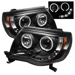 Spyder Auto Projector Headlights - LED Halo - LED - Black - High H1 - Low H1 5011916