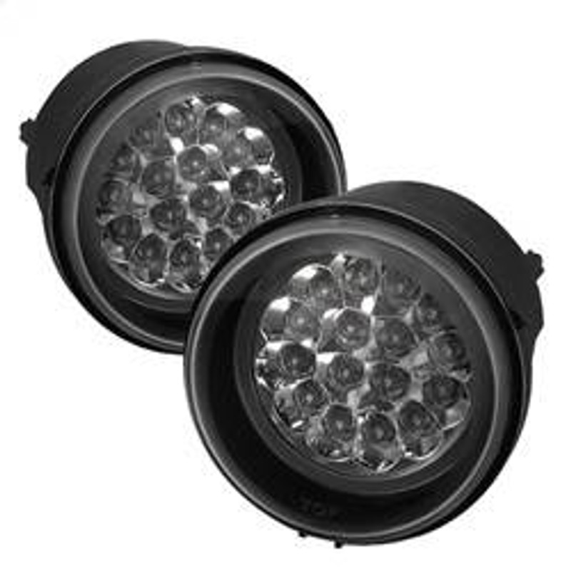 Spyder Auto LED Fog Lights with Switch - Clear 5015563