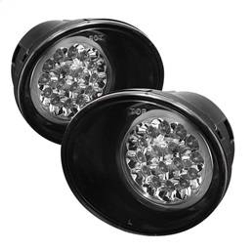 Spyder Auto LED Fog Lights with Switch - Clear 5015747